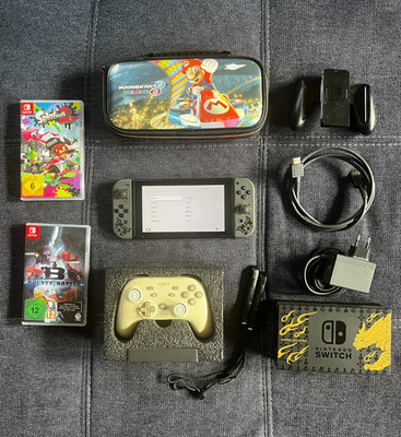 Nintendo Switch Monster Hunter Rise Edition mit Controller + 2 Spiele