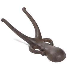 TICKCACY Cast Iron Octopus Boot Jack, Vintage Standard, Octopus-vintage Brown