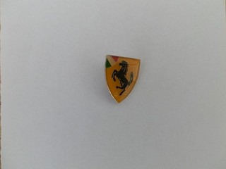 Vintage Enamel Ferrari Shield Pin Badge SG