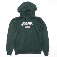 Womens UK Size M Penn x Primark Green Pullover Hoodie