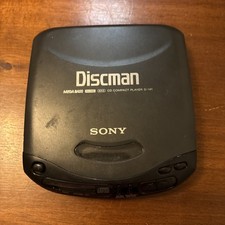 Sony Discman D-141 Portable CD Player Mega Bass AVLS Black 1996 for parts only