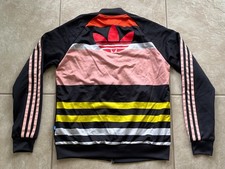 ADIDAS ORIGINALS SUPERSTAR Colorful Trefoil Graphic Zip-up Track Jacket Women S