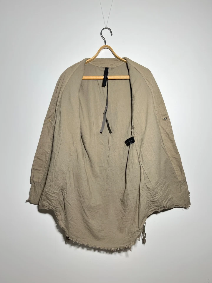 First Aid To The Injured Distressed Style Linen Cotton Cardigan Unisex Size 2 - Image 3 of 4