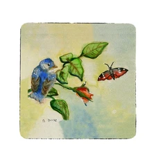 Betsy Drake Bluebird Coaster Set of 4