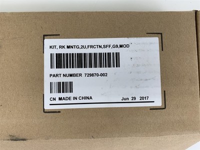 729870-002 HPE ProLiant DL380 G9 2U Rackmount Rails HP Rail Kit