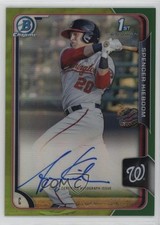 2015 Bowman Chrome Prospects Green Refractor /99 Spencer Kieboom Auto 2t7