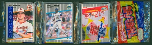 1989 Fleer Sealed Rack Pack BILL RIPKEN FF Scribble Loop #616 JONES TOM BROWNING