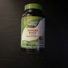 Nature's Way Ginger Root 1100mg, Digestive Herbal Supplement, 180 Vegan Capsules