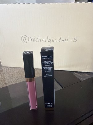 Chanel ROUGE COCO HYDRA GLOSS Lip Gloss #447 BOURGEOISIE, Authentic NIB