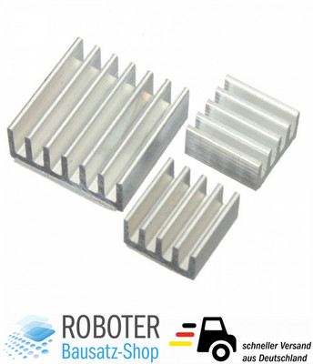 3x Aluminium Kühlkörper für Raspberry Pi Heat Sink