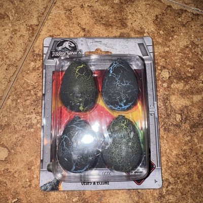 Jurassic World 4 Count Dinosaur Hatching Eggs Brand New 
