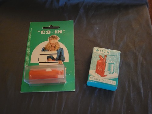 Vintage Witch Sewing Needle Threader W/Instructions Plus EZ IN Threader