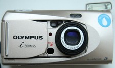 Olympus iZoom 75 Point  Shoot APS Film Camera With Case