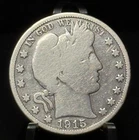 1915 US Barber Half Dollar 50C Silver Coin