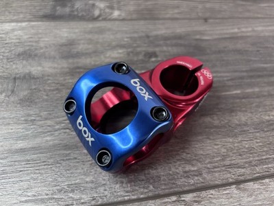 BOX  ONE  Oversized 31.8 TOP LOAD Stem BLUE & RED  53 mm REACH