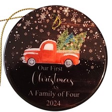 Our 1st Christmas As A Family Of 4 2024 Christmas Ornament