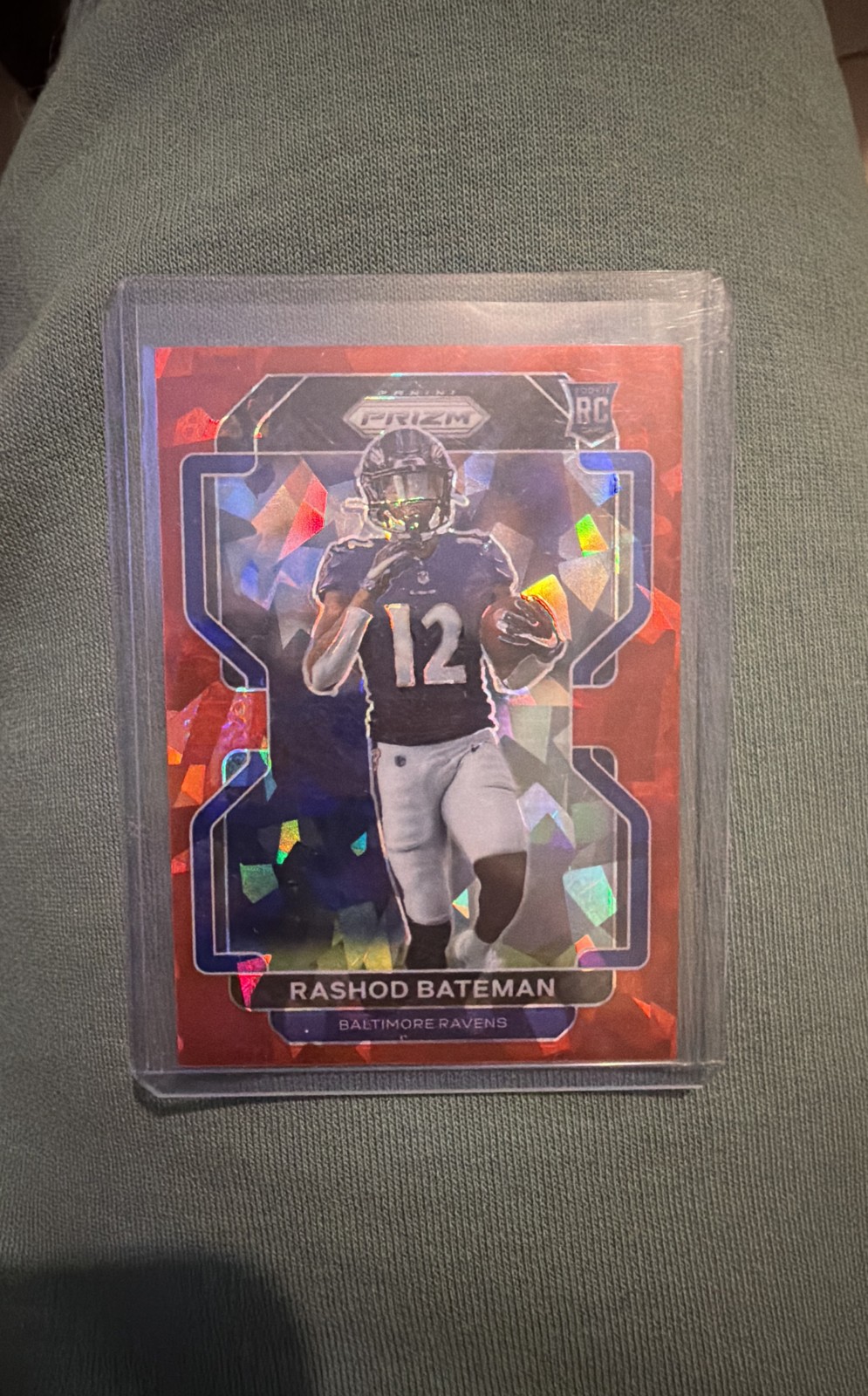 2021 Panini Prizm - Rookie Rashod Bateman #340 Red Ice Prizm (RC)