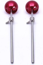 Jiayouy 2 Pieces Bass Drum Pedal Beater Aluminum Alloy Hammer Head Percussion In