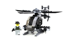 Custom AH-6 Little Bird Helicopter – LĘGO MOC with 1 Minifigure – Real Bricks