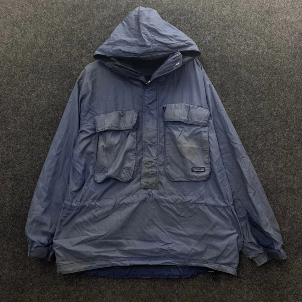 Patagonia SST Deep Wading Fly Fishing Jacket Men's Large Outdoors Vintage Blue