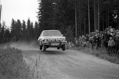 Anders Kullang Claes Goran Andersson Opel Ascona 1000 Lakes Rally - Old Photo 3