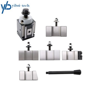 6 PCS CXA 250-300 Piston Quick Change Tool Post Set for 13'' - 18'' Lathe Swing