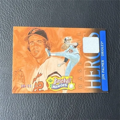 Upper Deck 2005 Baseball Heroes Jim Palmer Orioles Game-Used Jersey #40/99 - Image 1 of 2