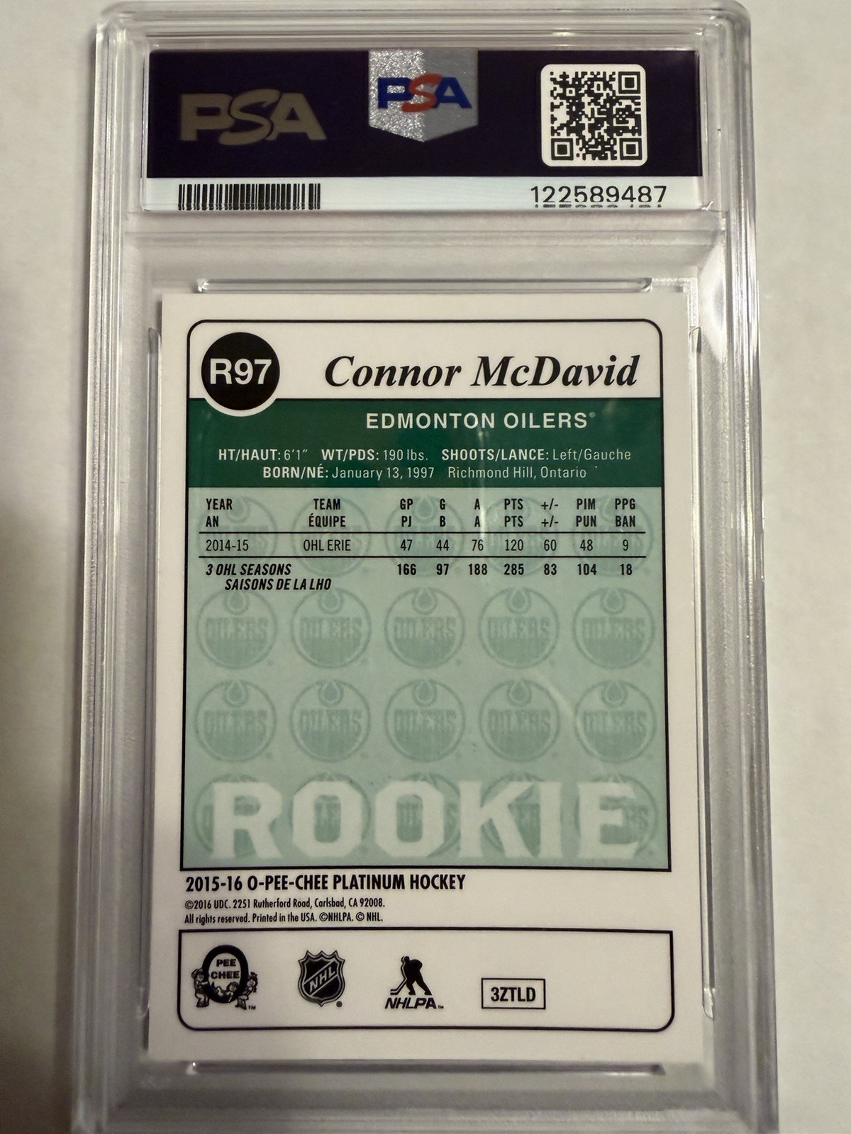 2015-16 O-Pee-Chee Platinum - Retro Connor McDavid #R97 (RC) view 2