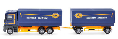 HERPA, RENAULT AE Magnum 6x2 mit 1+1-Achs-Anhänger ASG, 1/87, HER320160