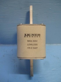New LK-NES 170-E-6427 500A 500V Type 405 Low-Loss H.R.C. High Speed Fuse 500 Amp