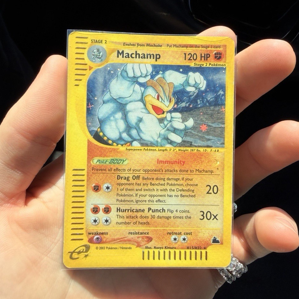 Pokemon Machamp H15/H32 Skyridge Holo Rare  Stage 2 English