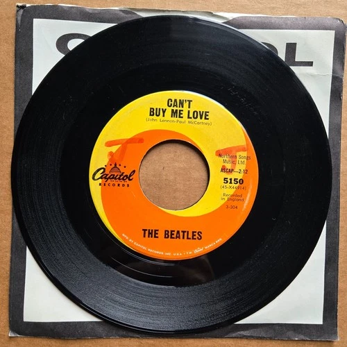 THE BEATLES Can't Buy Me Love/You Can't Do That 45 7" Record Vinyl Records