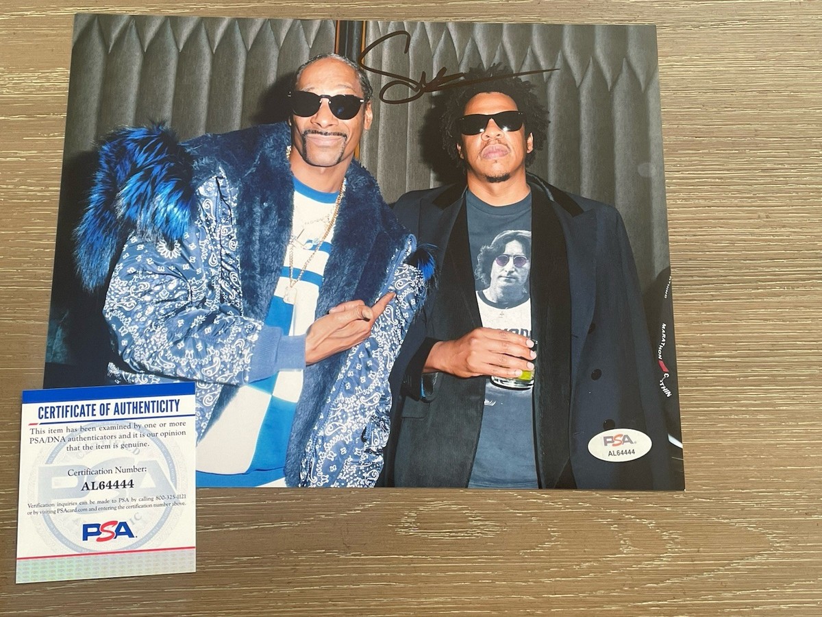Snoop Dogg autographed 8x10 photo, signed, authentic, jay z , COA