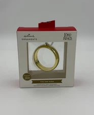 NIB Hallmark The Lord Of The Rings The One Ring Premium Metal Christmas Ornament