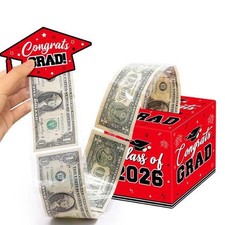 2026 Graduation Money Box Red Class Of 2026 Cash Gift Holder Party Decor Set