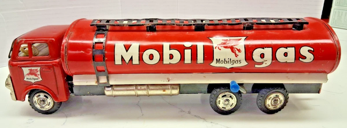 Mobil Gas Toy Truck In Vintage & Antique Tin Toy Vehicles for sale