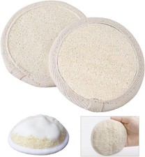 Natural Loofah Pads, Face Exfoliator Pad Scrubber Handheld Luffa Pad Sponges