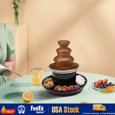 3 Tier Stainless Steel Luxury Cheese Cascading Fondue Chocolate Fountain Machine