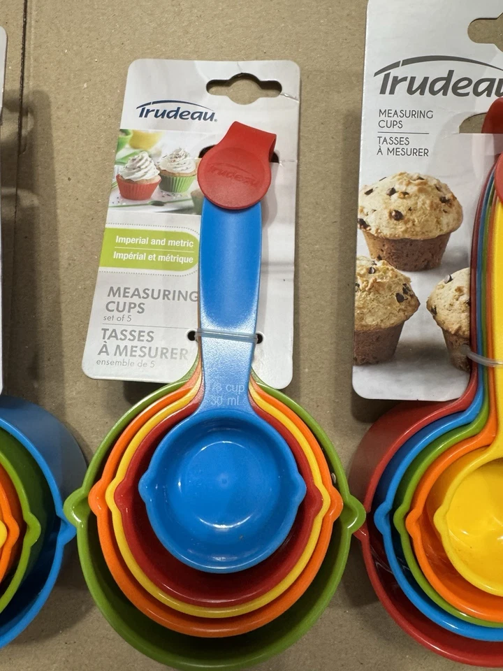 Trudeau Measuring Cups Set of 5 Assorted Colors 0995888 lot of 4 Packs - Image 3 of 4