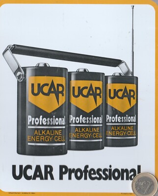 STICKERS. C21. Energy. Batteries. UCAR double sided.   ATTENTION WILL STICK ANYMORE