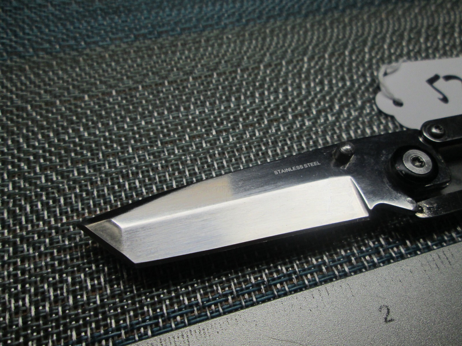 579 IBEW LOCAL 66 Casselman Minimalist Tanto Frame Lock Knife Money