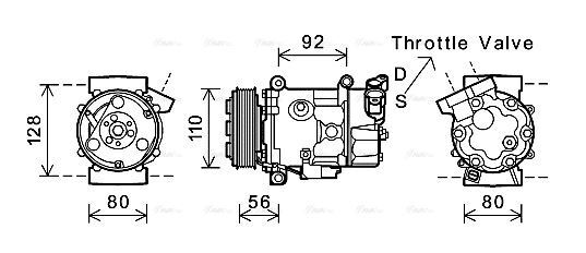 BWK416 AVA Compressor FIT MINI MINI CLUBMAN (2008) 1.6 COOPER D