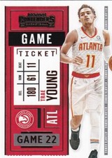 20-21 PANINI CONTENDERS GAME TICKET BRONZE PARALLEL TRAE YOUNG #5 ATLANTA HAWKS