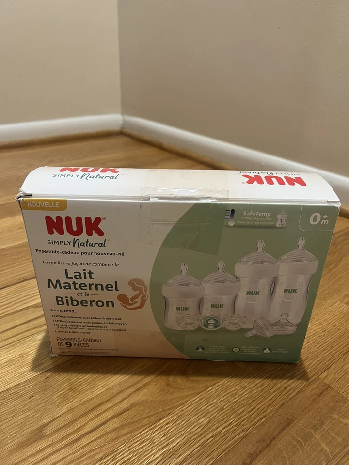 NUK Simply Natural Botella 9 Piezas Set de Regalo con SafeTemp Foto 2 de 2