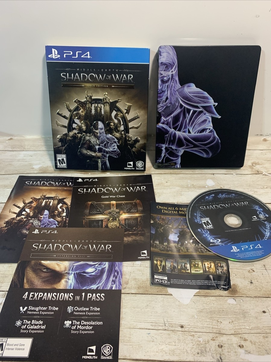 Middle-earth: Shadow of War Gold Edition Steelbook PS4