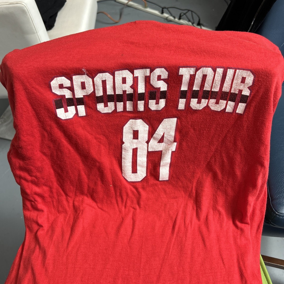Ultra Rare 1984 Vintage Huey Lewis The News T-Shirt RED ! Long 