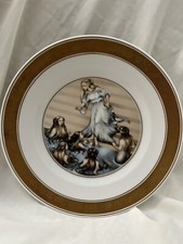 Royal Copenhagen The Little Mermaid Plate Hans Christian Andersen Gold 1975 Vtg