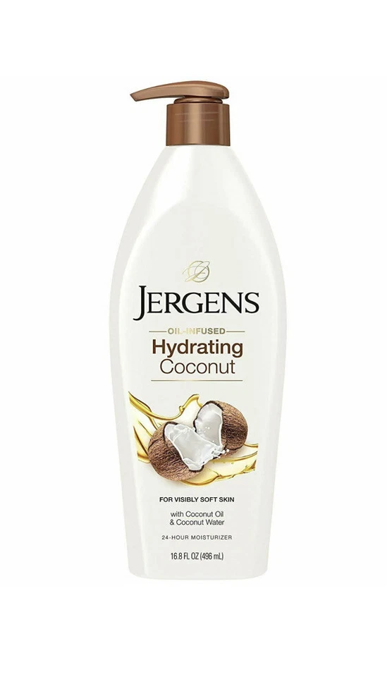 6X Jergens Oil Infused Hydrating Coconut Dry Skin Moisturizer 16.8 oz each - Image 2 of 4