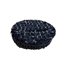 Vintage Belvedere New York Black Sequin Cocktail Hat