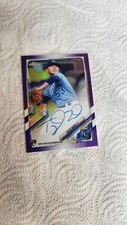 2021 Topps Chrome Rookie Auto Purple Refractor /250 Tyler Zuber #RA-TZ Auto